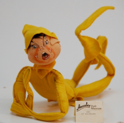 Vintage Annalee Doll - Yellow Elf 