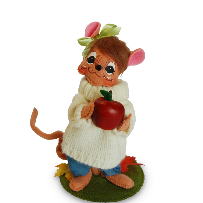 6-inch Apple Picking Girl Mouse