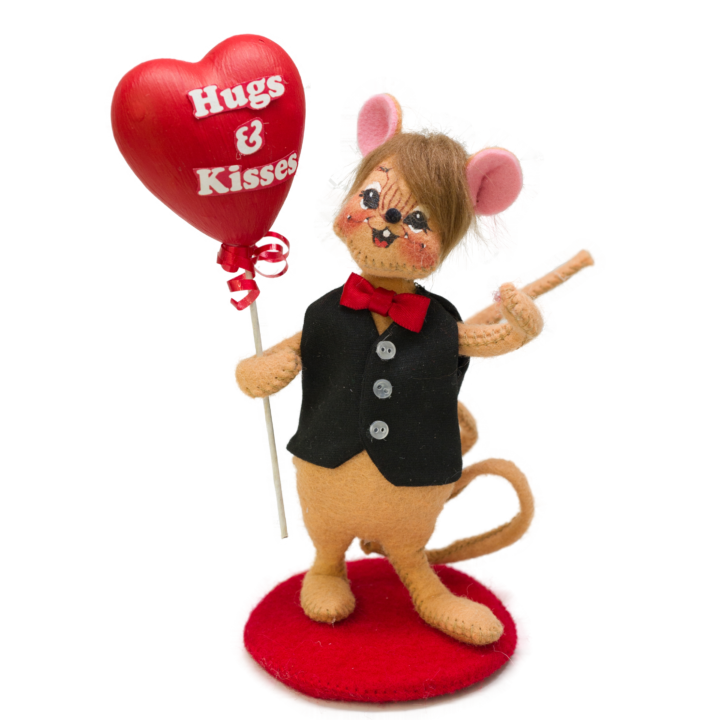 5" Hugs & Kisses Boy Mouse