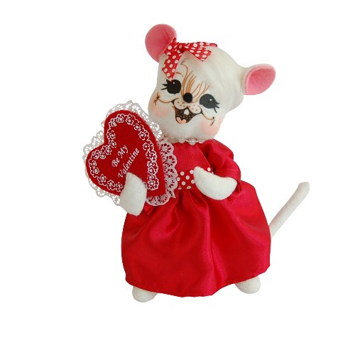 6" Valentine Girl Mouse