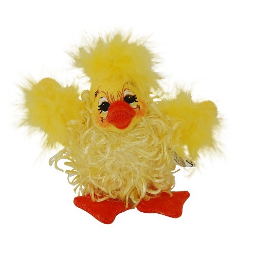 3" Fluffy Yellow Duck