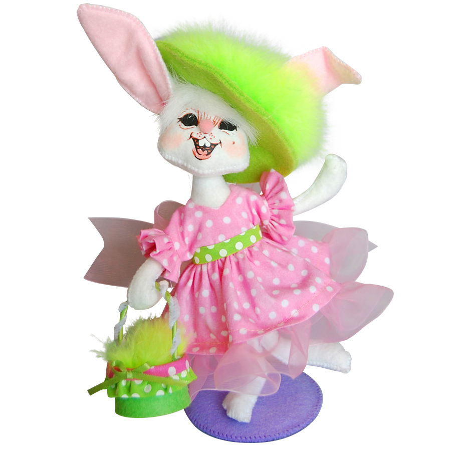 6in Easter Parade Girl Bunny