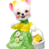 8" White Easter Mouse