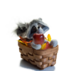 6" Harvest Racoon