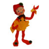 9in Fall Leaf Elf - Orange