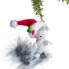 3" Silver Sparkle Squirrel