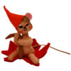 3in Leaf Mouse- Red