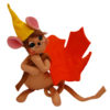 5in Leaf Mouse- Orange