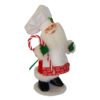 9in Peppermint Chef Santa