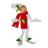 14in Holly Berry Elf- White
