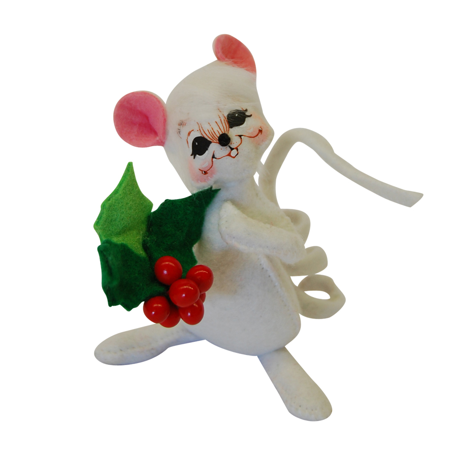 5in Holly Berry Mouse