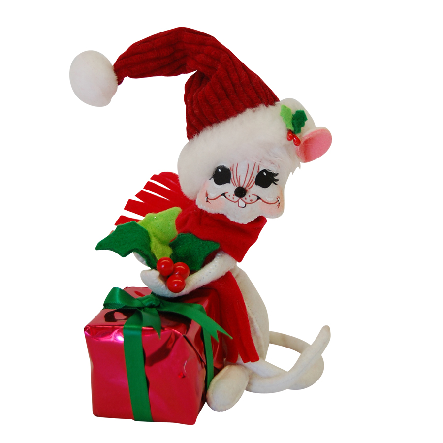 6in Holly Berry Gift Mouse
