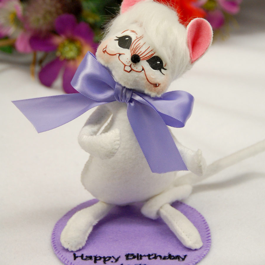 6in Happy Birthday Mouse