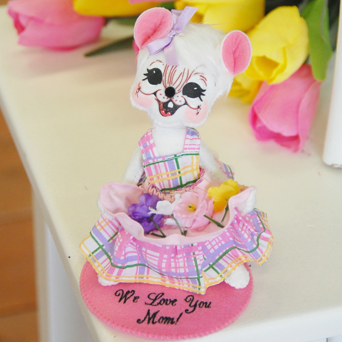 Spring Flowers Mouse with base