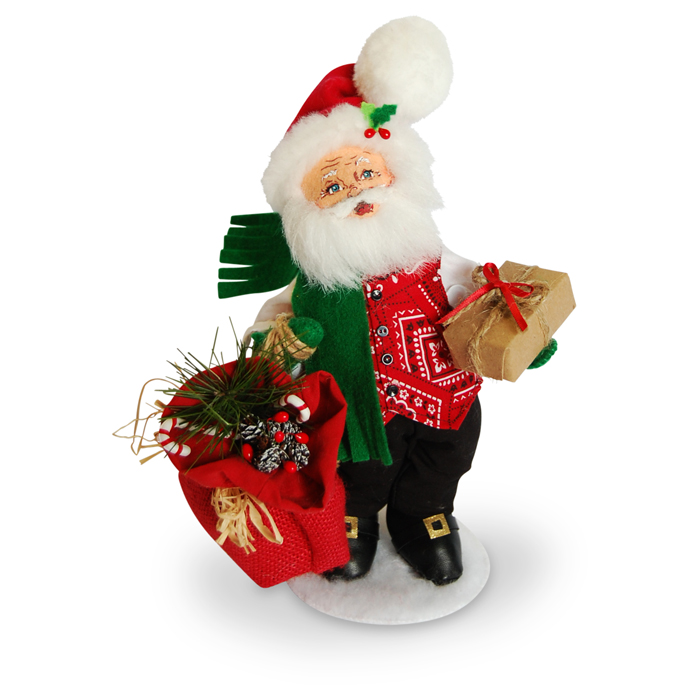 9-inch Rustic Yuletide Santa