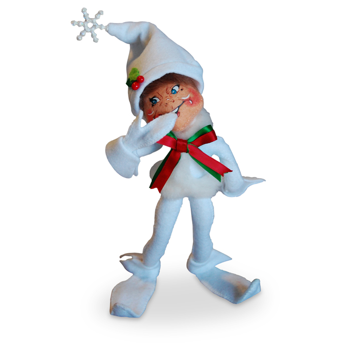9-inch Snowflake Elf - White
