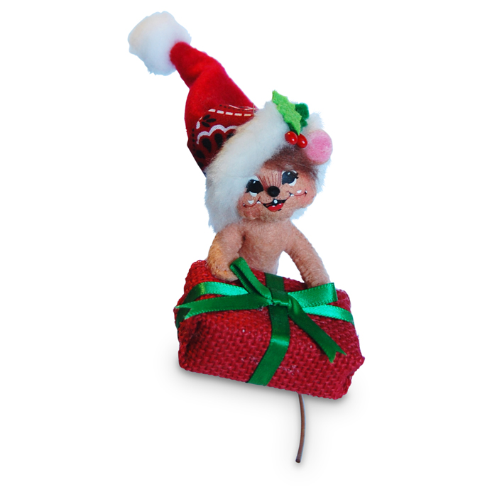 3-inch Rustic Yuletide Mouse