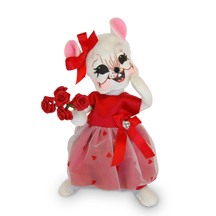 6-inch Valetine Girl Mouse