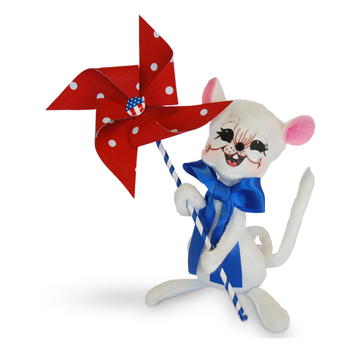 6-inch Patriotic Pinwheel Mouse