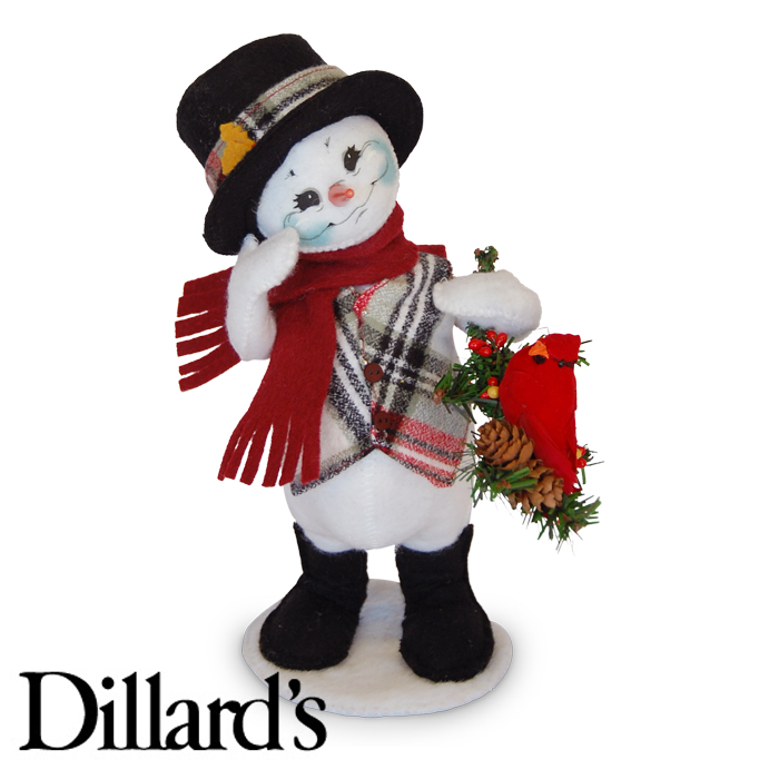 9-inch Plaid Tidings Snowman