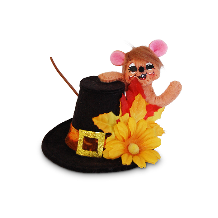 3 inch pilgrim hat mouse