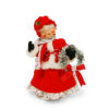 9 inch silver snowflake mrs santa