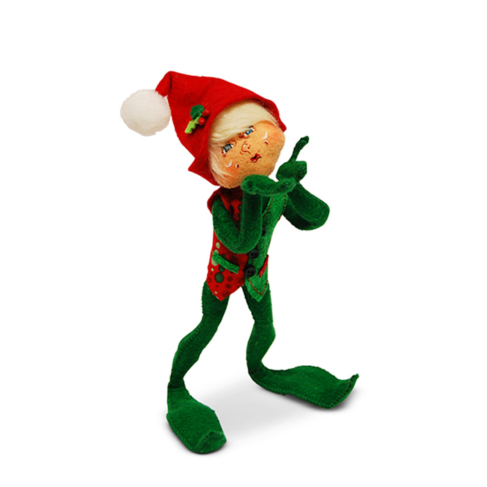9 inch festive green elf