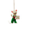 3 inch mouse with letter ornament