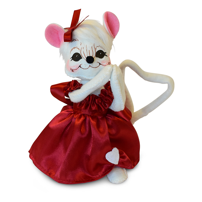101018 6in Valentine Girl Mouse