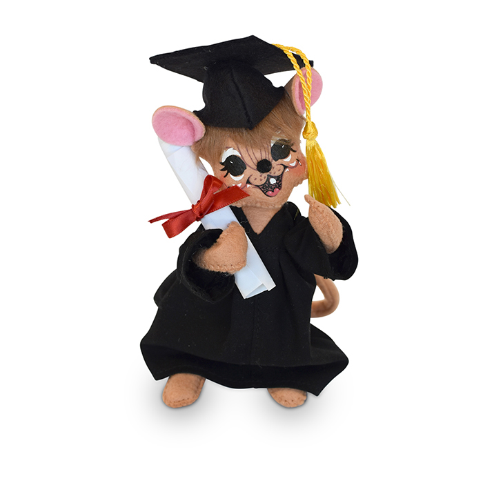 Details about   GRADUATION MOUSE 6" Table Desk Top Decor Gift Soft 3D Card Annalee ~ NO YEAR 