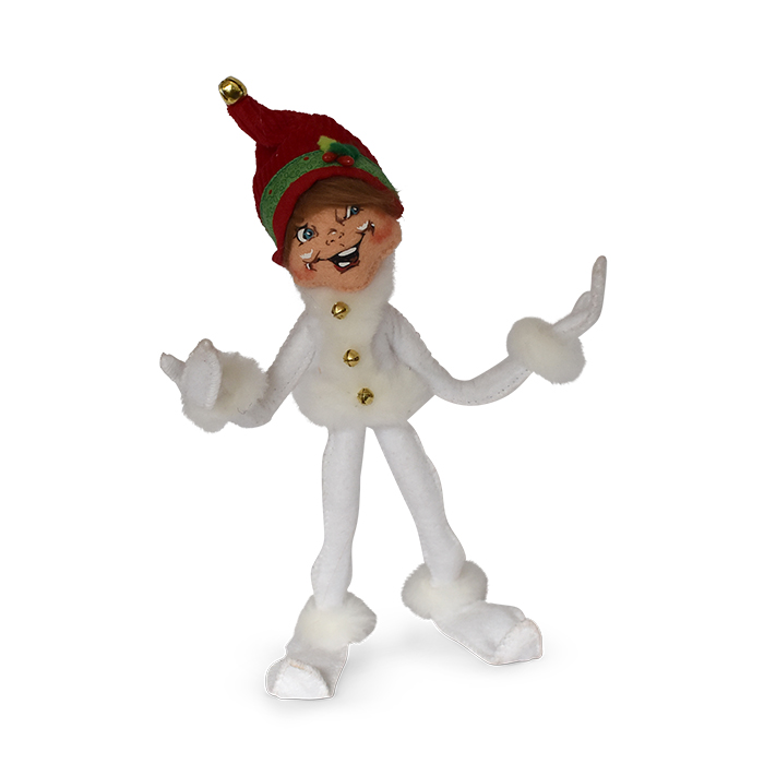 9 inch jinglebell elf - white