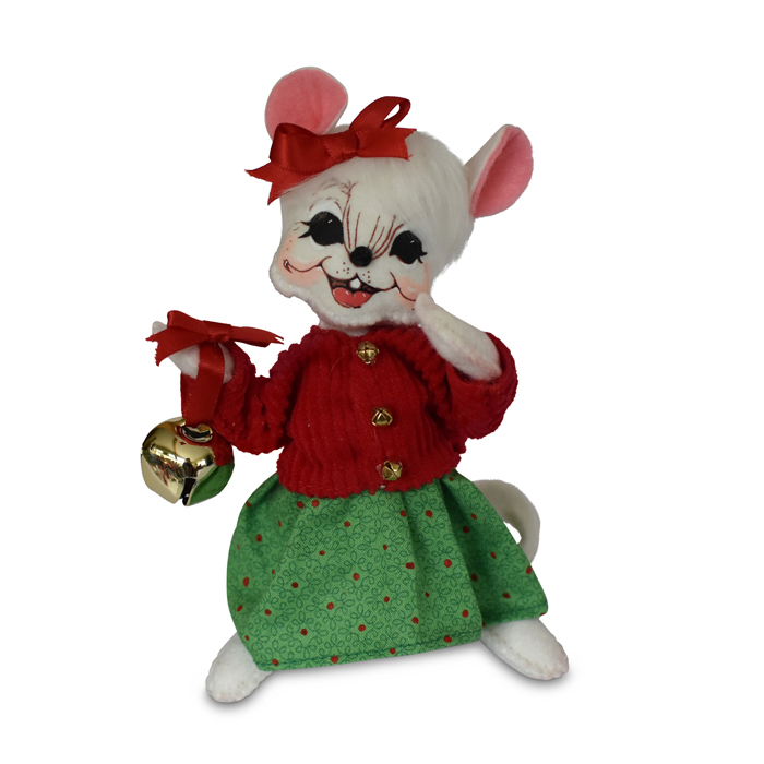 6 inch jinglebell girl mouse