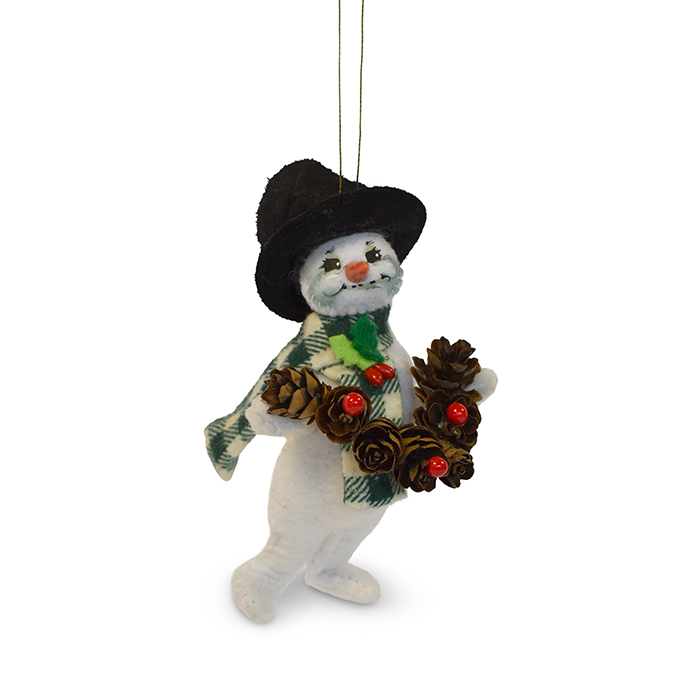 5 inch northwoods snowman ornament