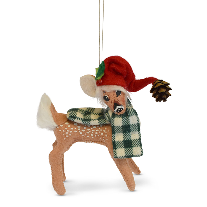 5 inch northwoods fawn ornament