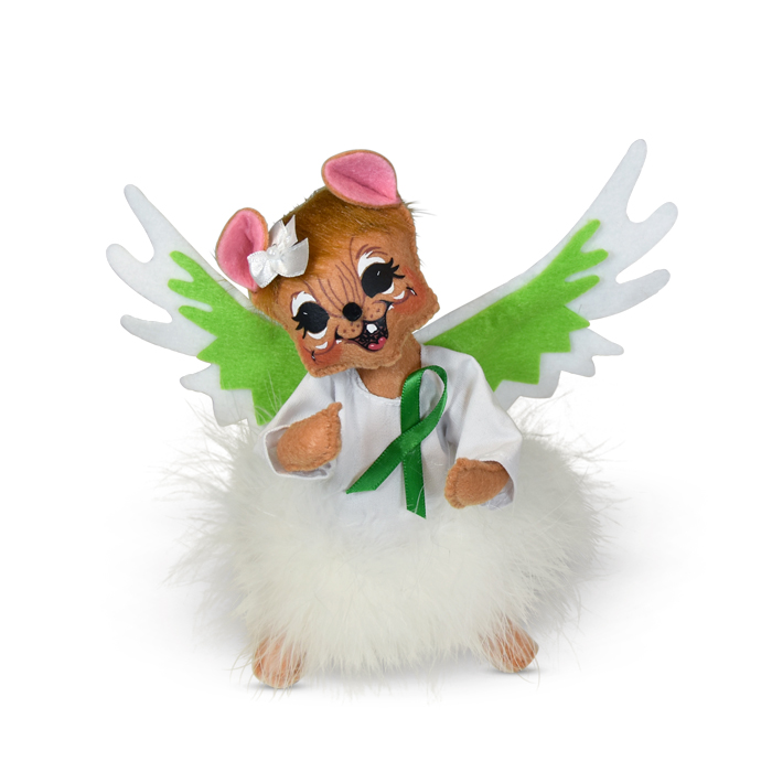 6 inch green angel mouse