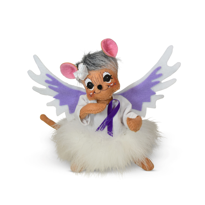 6 inch purple angel mouse