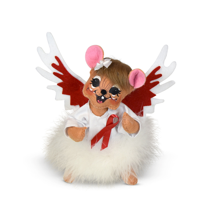 6 inch red angel mouse