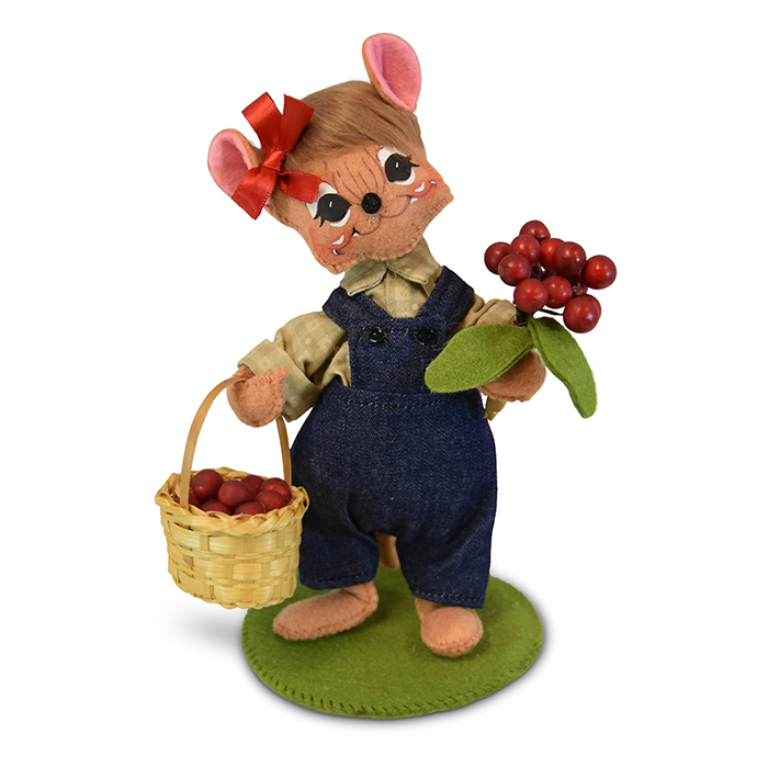 860918 6 inch Cranberry Girl Mouse
