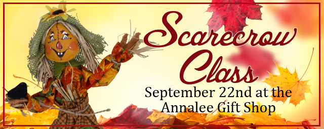 2018 scarecrow class at annalee dolls