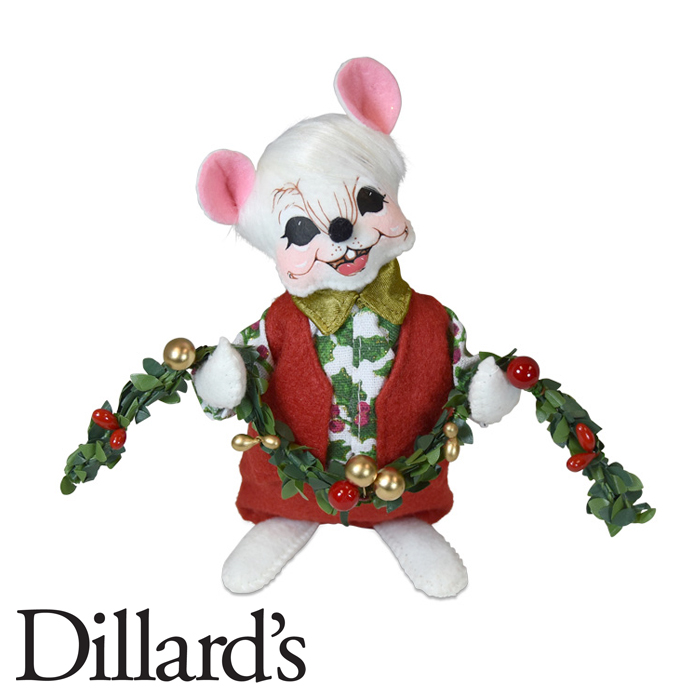 6in Christmas Elegance Boy Mouse