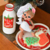 6 inch chef mouse with cookies and milk gift set