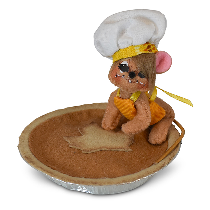 3 inch pumpkin pie chef mouse