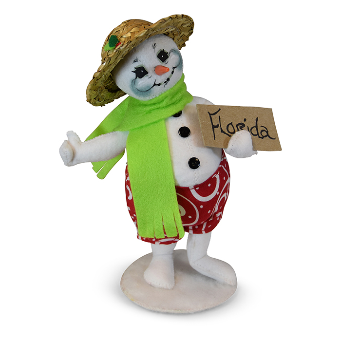 9 inch hitchhiker snowman