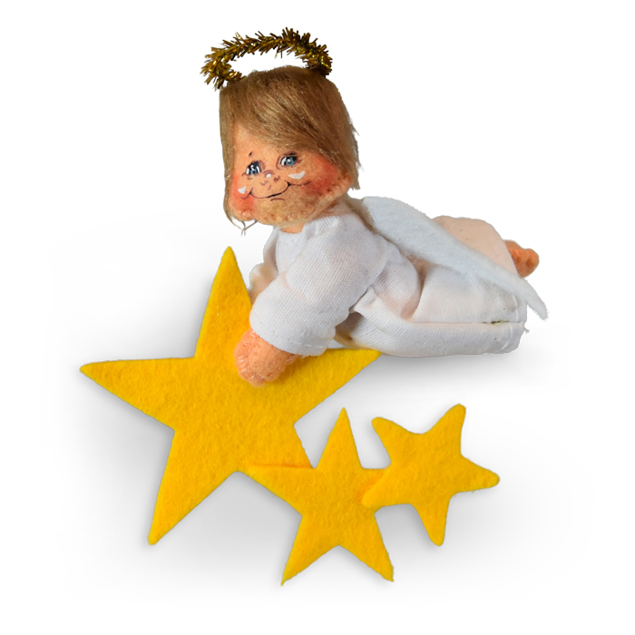 3in Angel with Stars Ornament