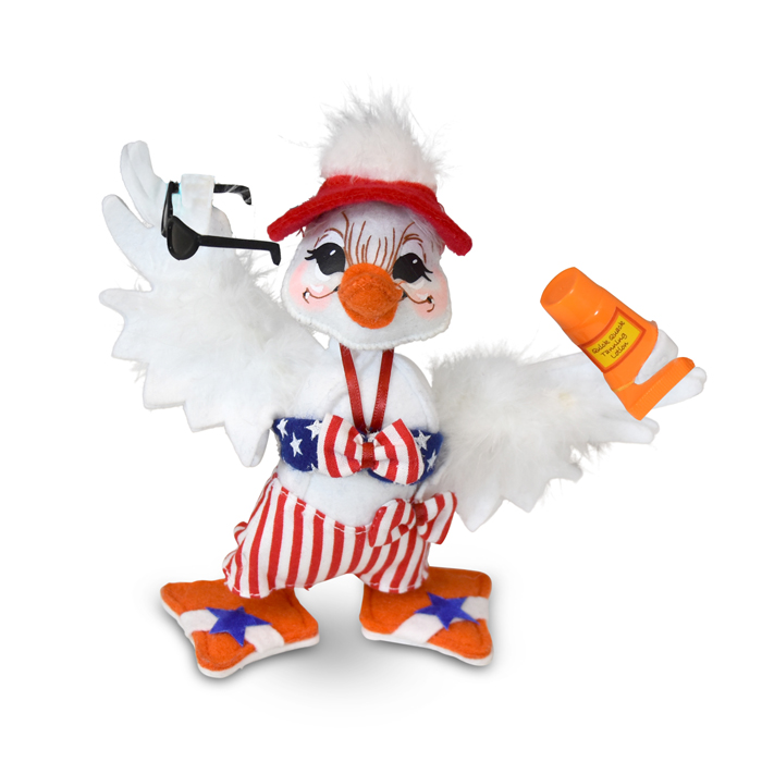6 inch stars and stripes girl duck