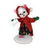 christmas mouse holding letter to santa