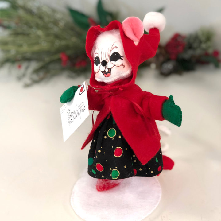 6 inch Letter to Santa Mouse