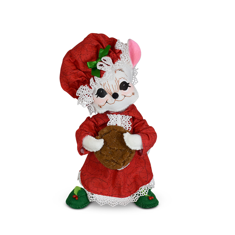 612120 8in Christmas Whimsy Nightshirt Mouse