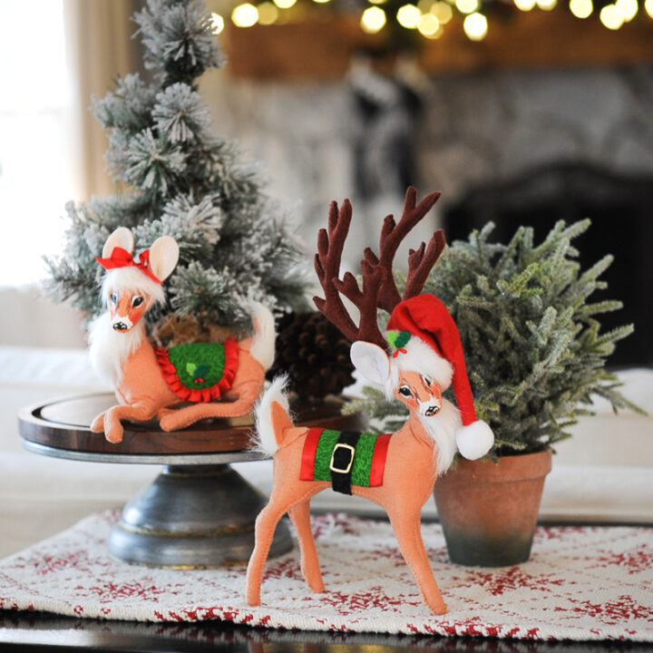 8in Very Merry Reindeer - Annalee Dolls