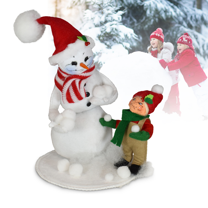 862020 9in Mr. Snowman & Child-with background